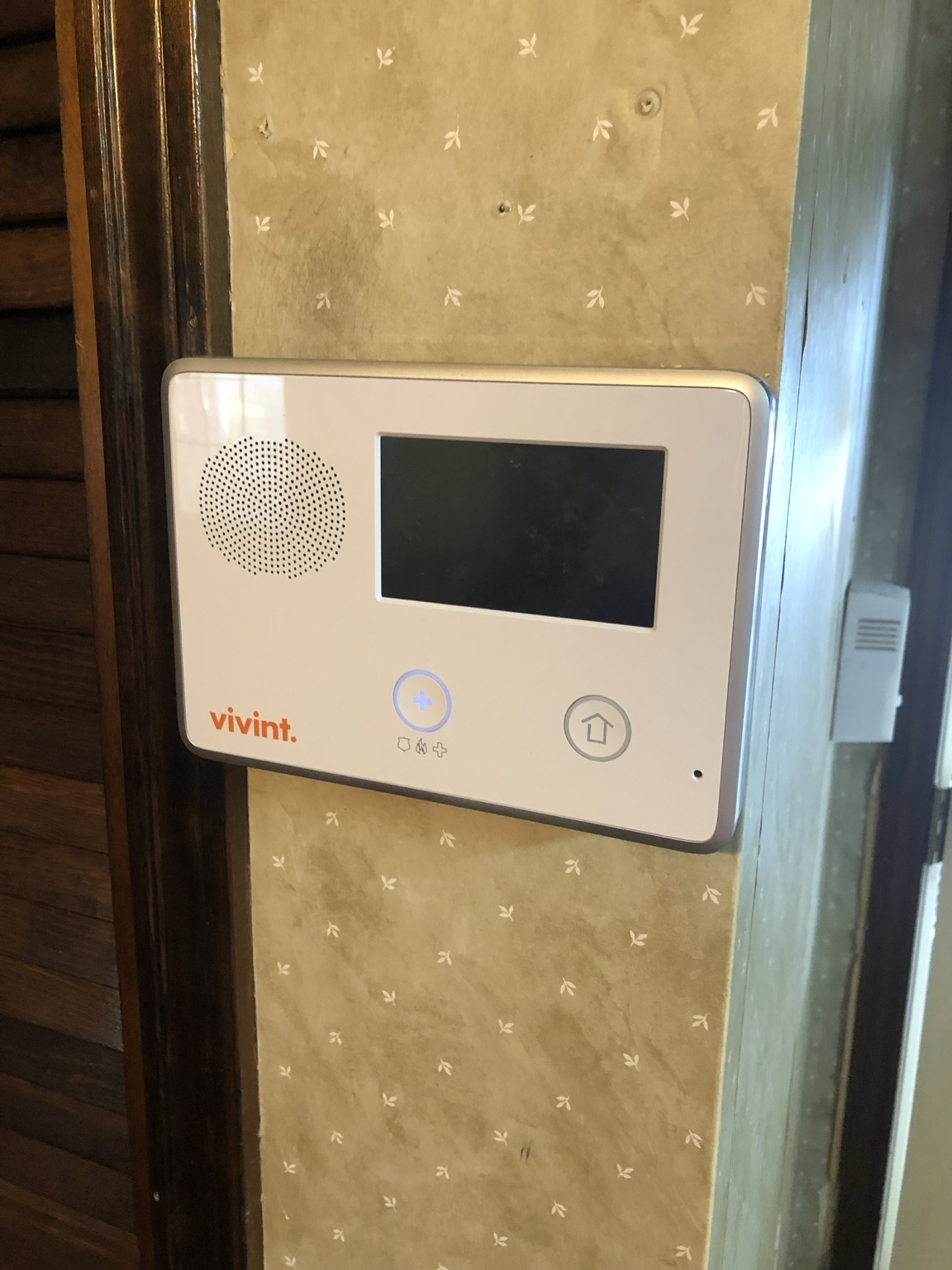 Professionally installed home security panel